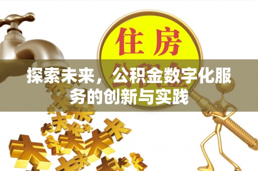 横栏探索未来，公积金数字化服务的创新与实践